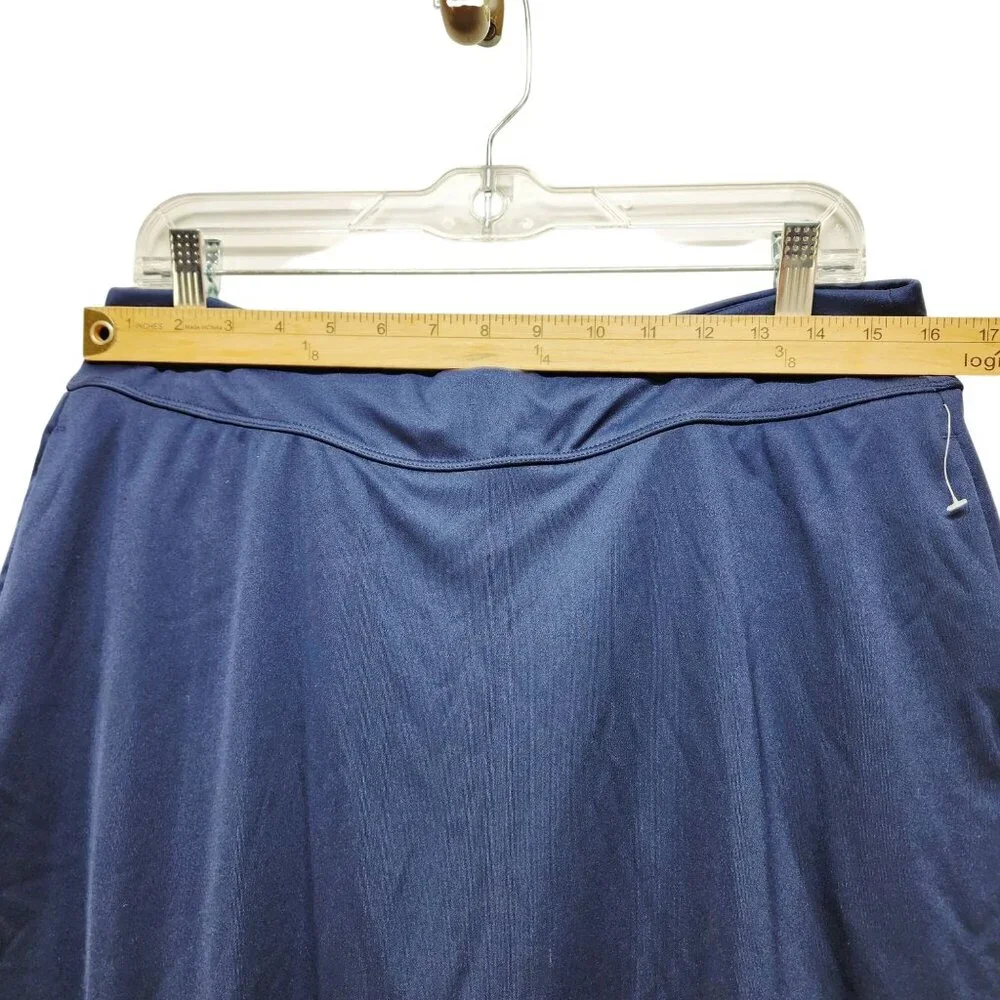 Greg Norman Womens Navy Scalloped Hem Pull-On Golf Sports Skort Size M - Picture 2 of 6